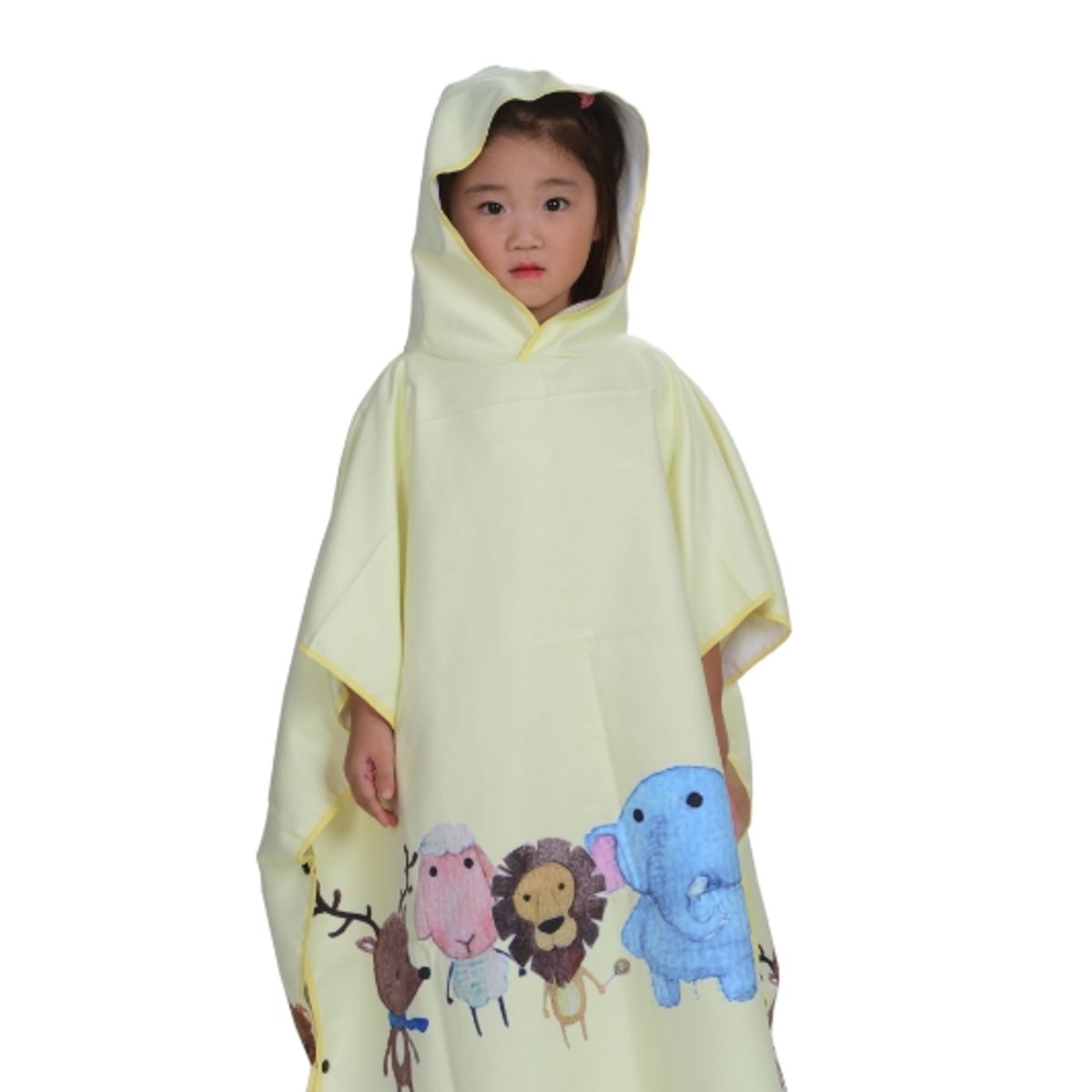 GENERICO - Poncho de Microfibra Jr Jungle Yellow