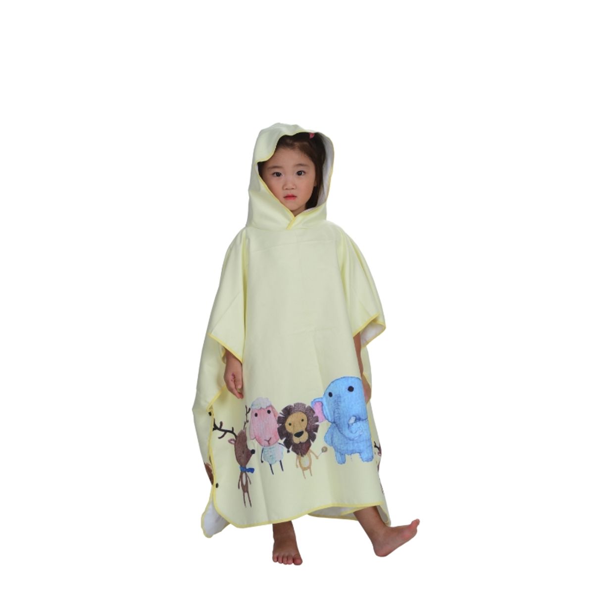 GENERICO - Poncho de Microfibra Jr Jungle Yellow