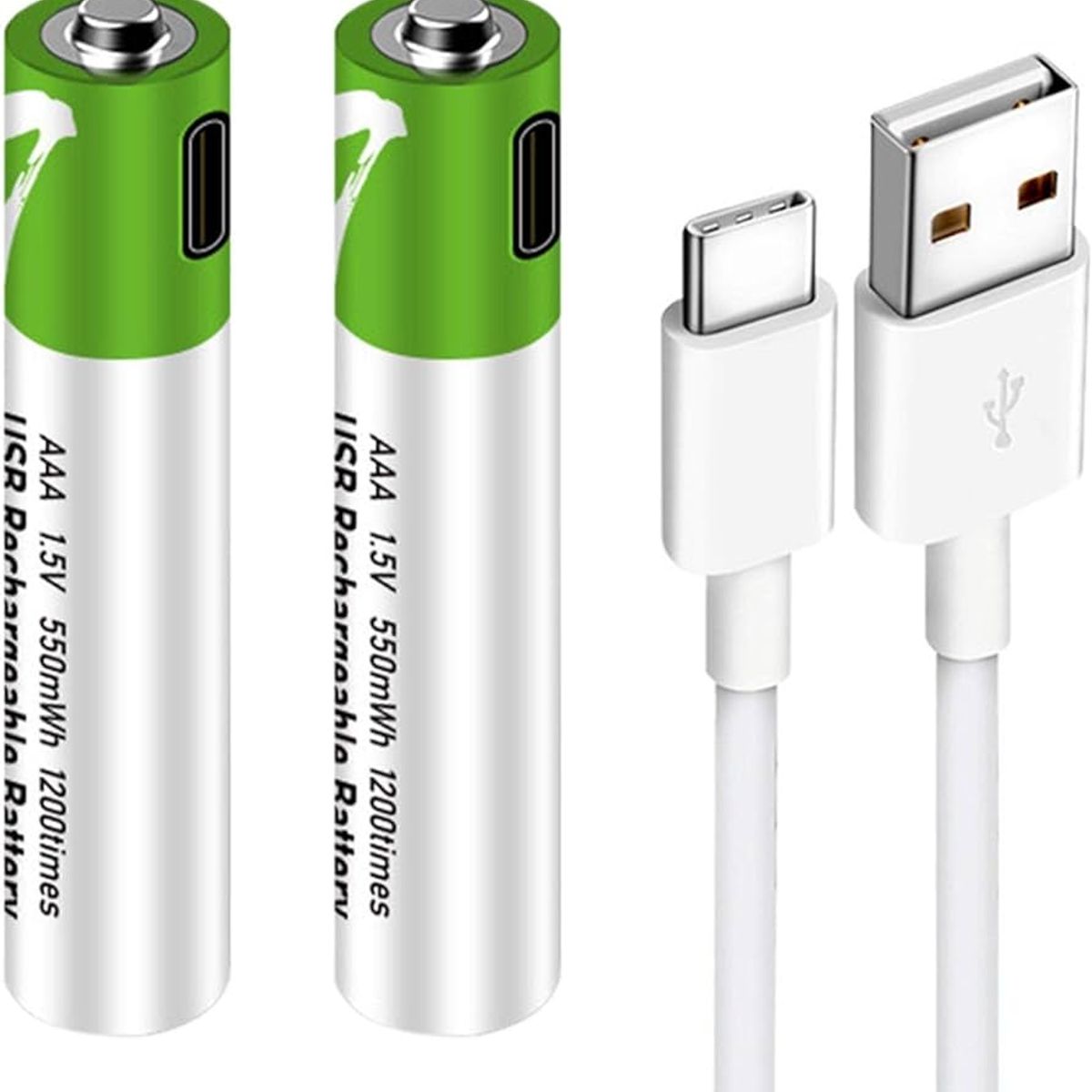 IMPORTADO MC - PILAS RECARGABLES AAA CARGA  C A USB  X 2