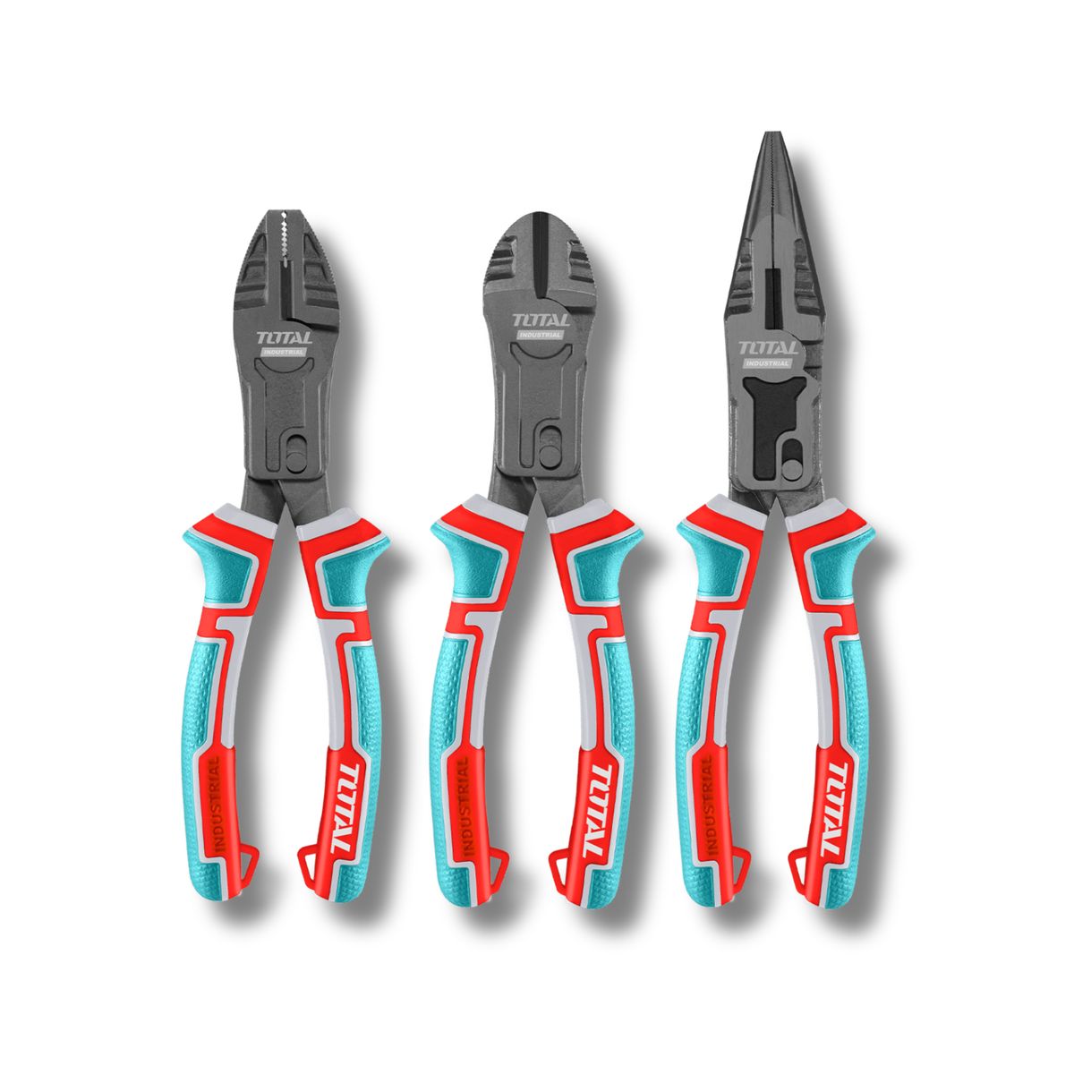 TOTAL TOOLS - Set de alicates universal corte y punta industrial Total