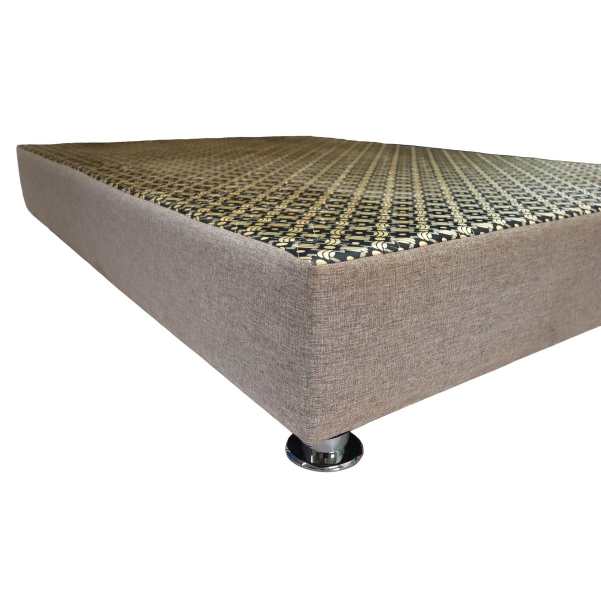 MUEBLES MACRUMO - Cama tapizada Varsovia - 2 Plz - Color Beige Oscuro