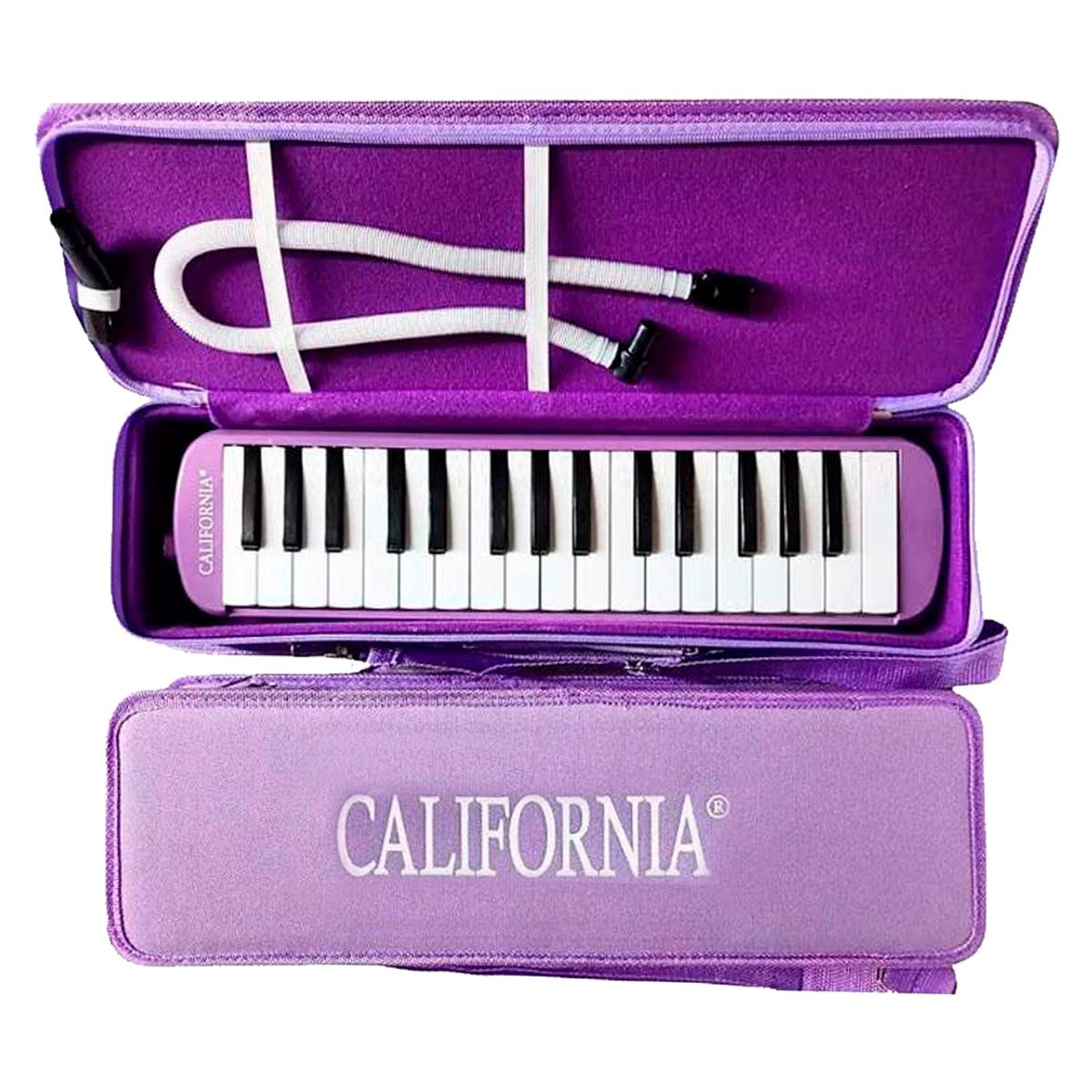 CALIFORNIA - Melódica de 37 teclas "California" - Color Lila con Estuche Rígido