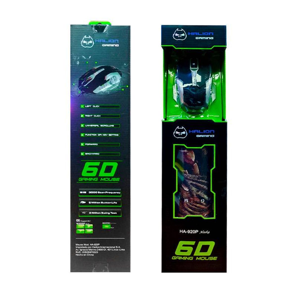 HALION - MOUSE GAMER +PAD HALION ALASKA HA-920P