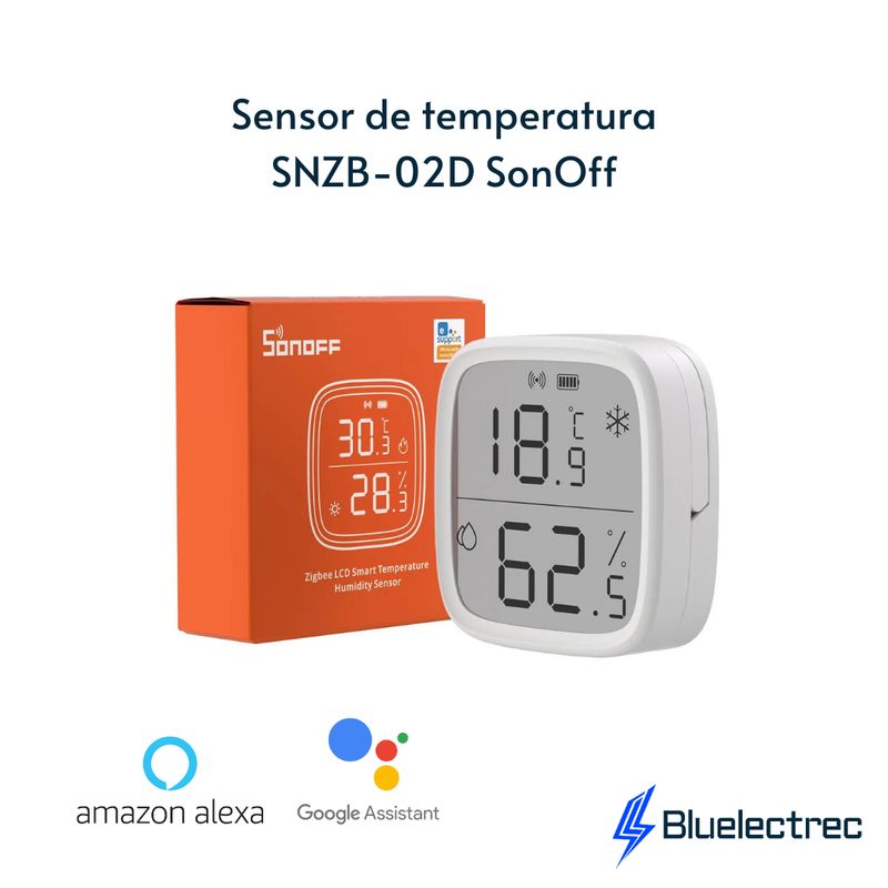 SONOFF - Sensor de temperatura con pantalla - SONOFF SNZB02D