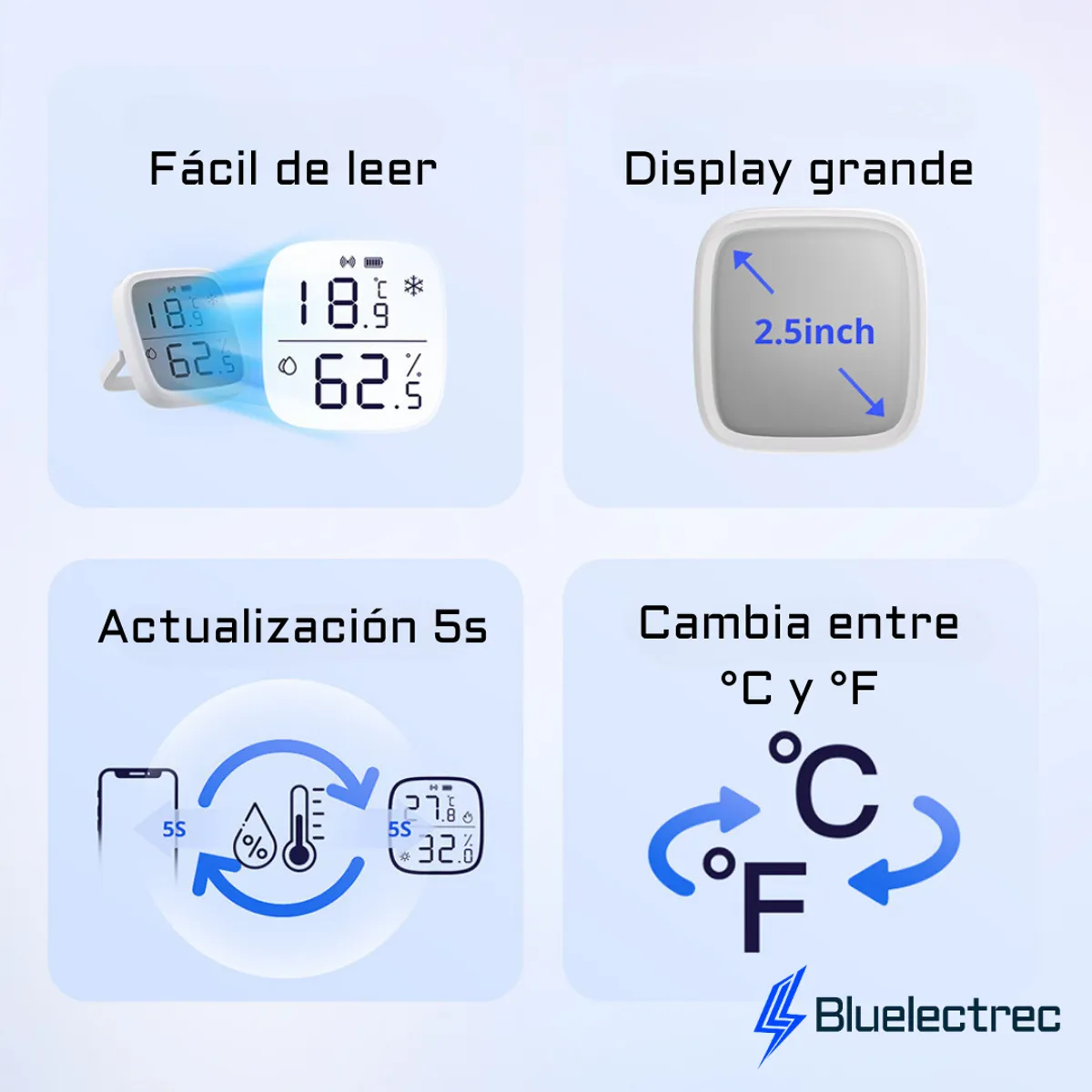 SONOFF - Sensor de temperatura con pantalla - SONOFF SNZB02D