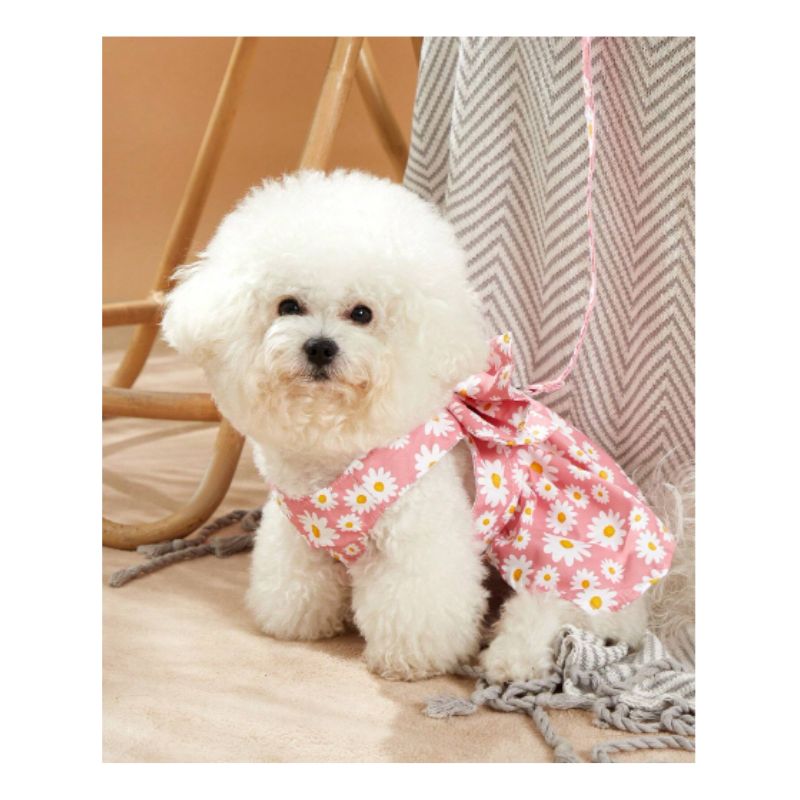GENERICO - Vestidos rosados para perros pequeños talla M