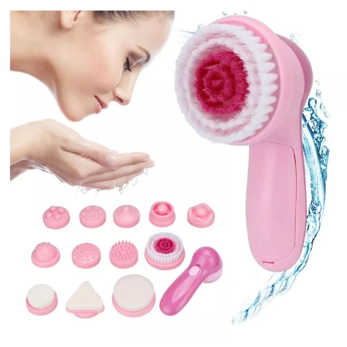 GENERICO - Masajeador Facial Limpiador Exfoliante Facial 12 en 1