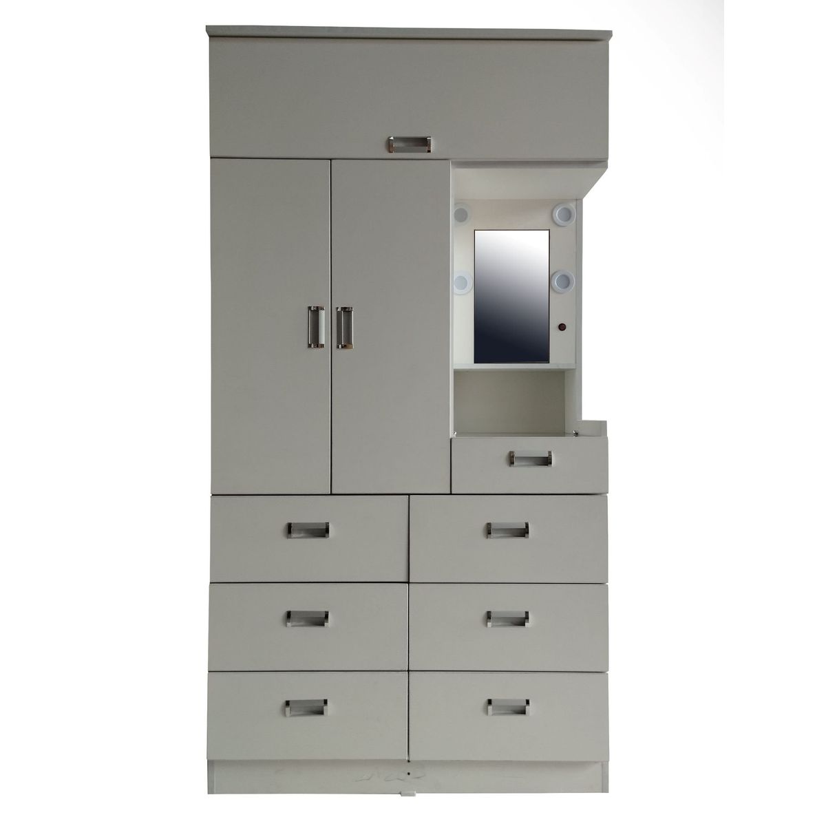 GENERICO - ROPERO DE 1.05 METRO CON TOCADOR COLOR BLANCO