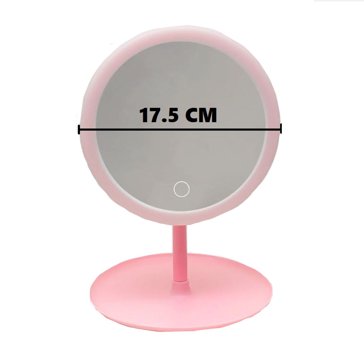 GENERICO - Espejo táctil con luz LED Maquillaje Redondo