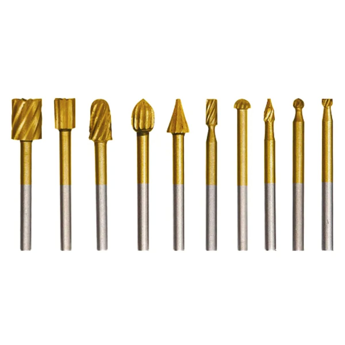 GENERICO - Set de 10 Fresas para Grabado de Artesanías para Dremel