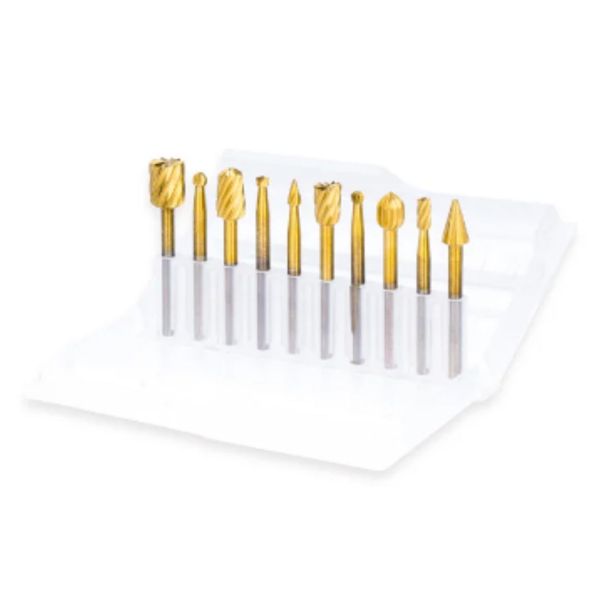 GENERICO - Set de 10 Fresas para Grabado de Artesanías para Dremel