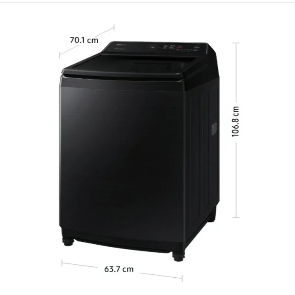 SAMSUNG - Lavadora Samsung 17KG Smart EcoBubble  WA17CG6441BVPE Negra