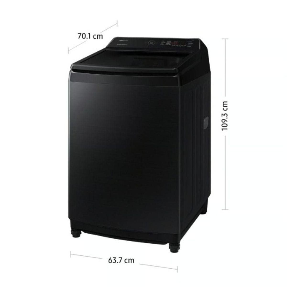 SAMSUNG - Lavadora Samsung 19KG Smart EcoBubble  WA19CG6441BVPE Negra