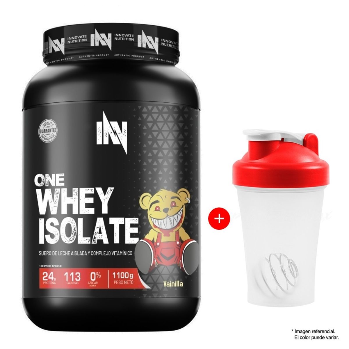INN INNOVATE NUTRITION - Proteína INN One Whey Isolate 1.1 kg Vainilla + Shaker