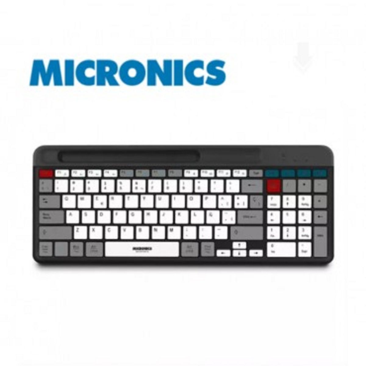 MICRONICS - Teclado Bluetooth Inalámbrico Micronics QUANTUM-MIC K600-3M Recargable