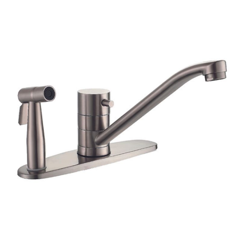 GENERICO - Mescladora tipo Ganso  para Cocina en Acero 304  Plomo Mate