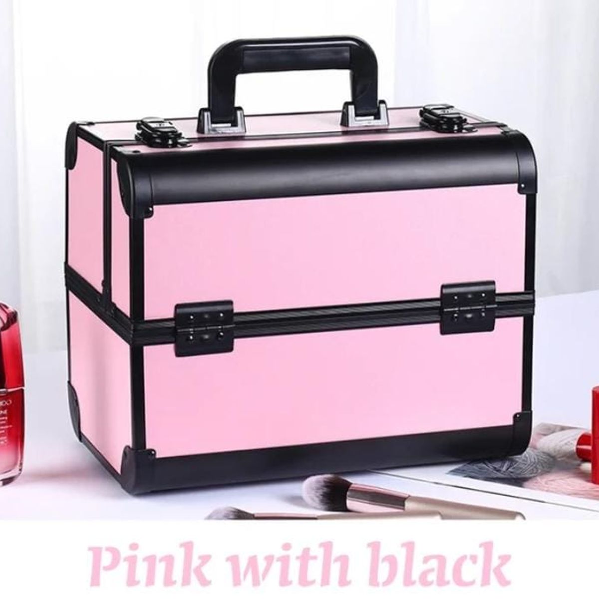 GENERICO - Maletin de Maquillaje Con LLave  A1
