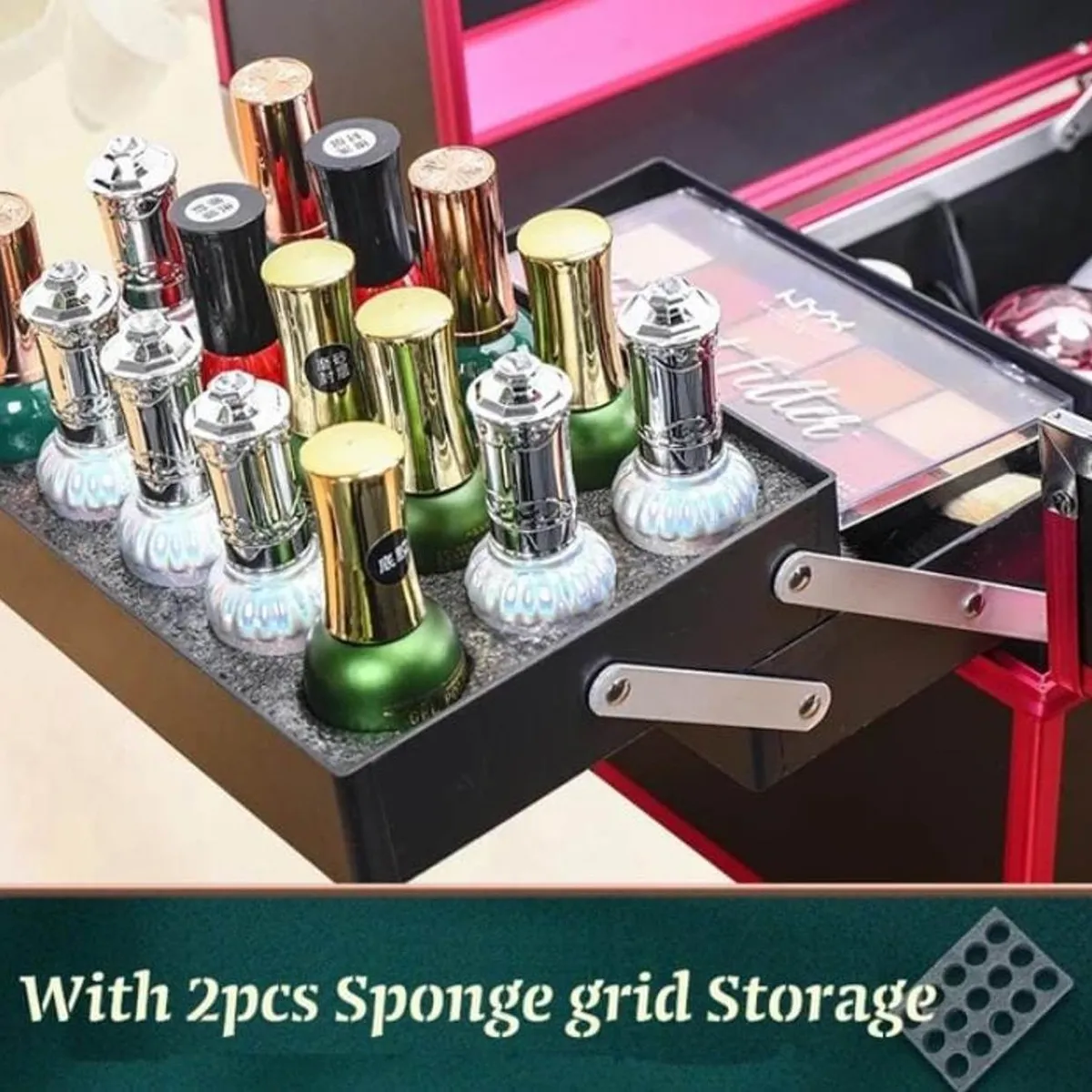 GENERICO - Maletin de Maquillaje Con LLave  A1