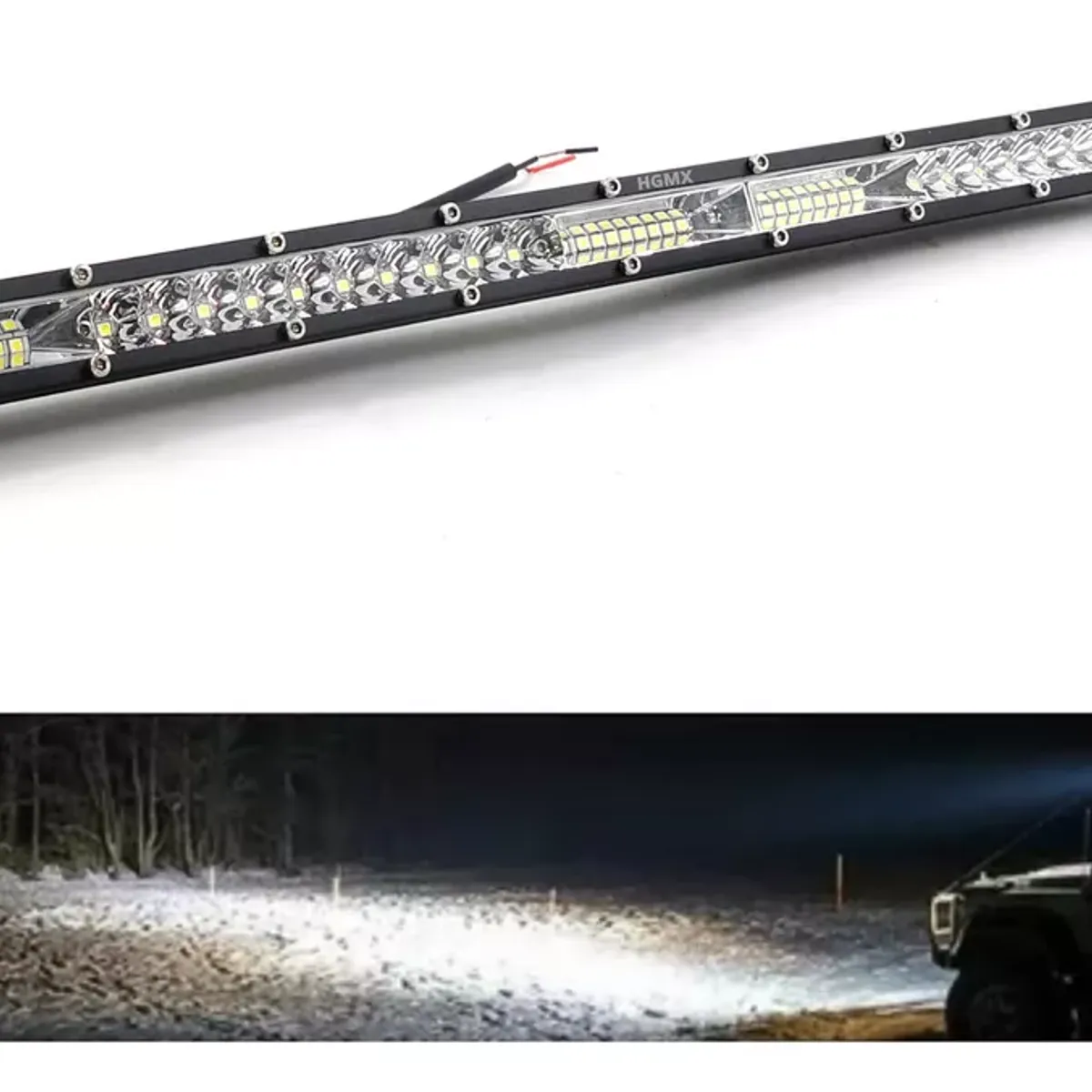 GENERICO - Barra Slim Led 20 Pulgadas 52 Leds 156w 2019 4x4 Universal