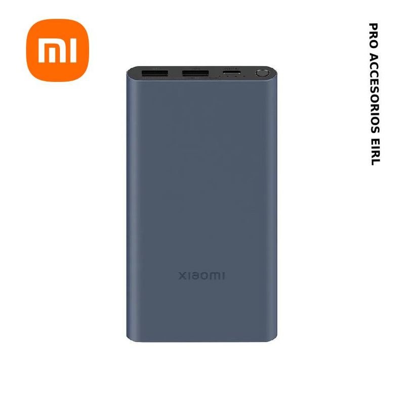 XIAOMI - Xiaomi Power Bank Carga Rápida 22.5W 10000mAh, Doble USB, 1 USB-C