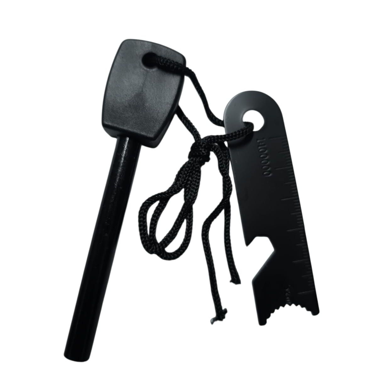 GENERICO - Pedernal NEGRO de supervivencia camping trekking