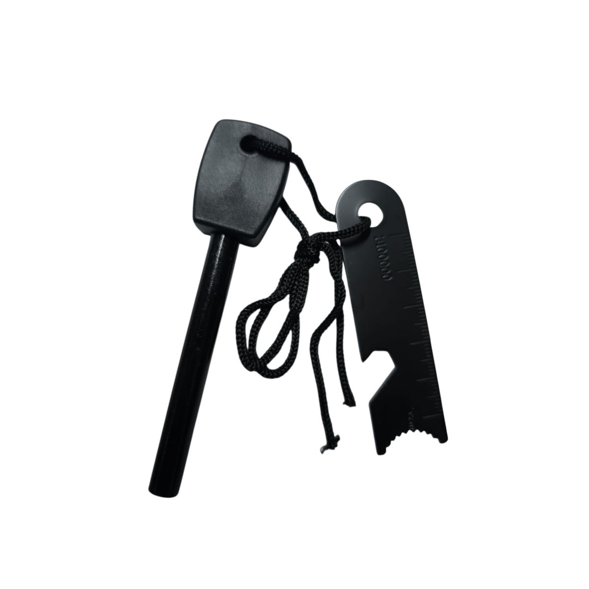 GENERICO - Pedernal NEGRO de supervivencia camping trekking