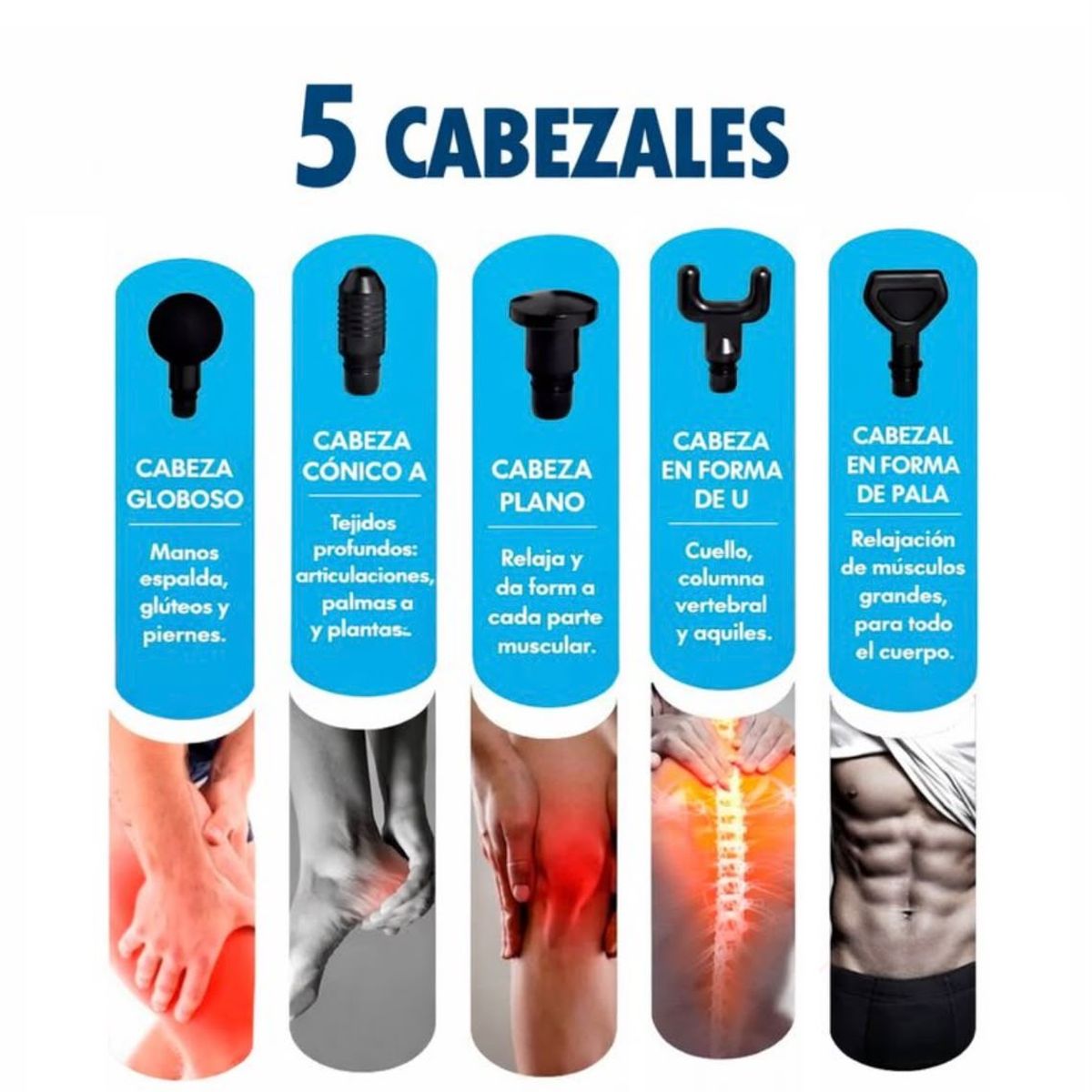 GENERICO - Pistola de Masaje Muscular 32 Niveles - Profesional con pantalla LCD