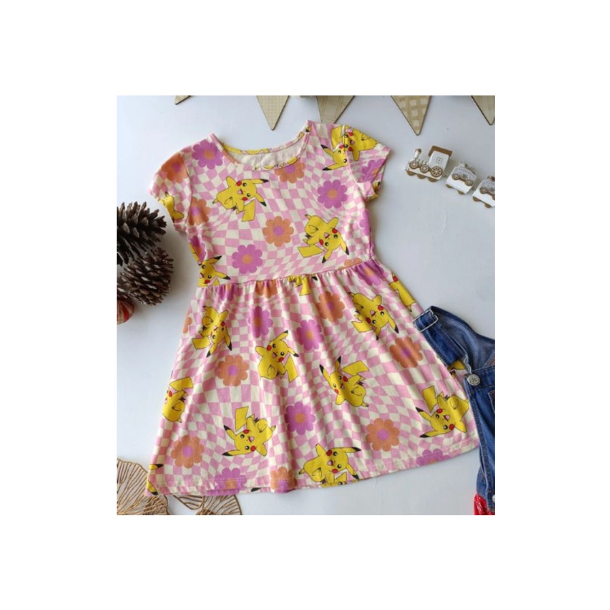 POKEMON - Pokemon Ropa Vestido Niña Talla L