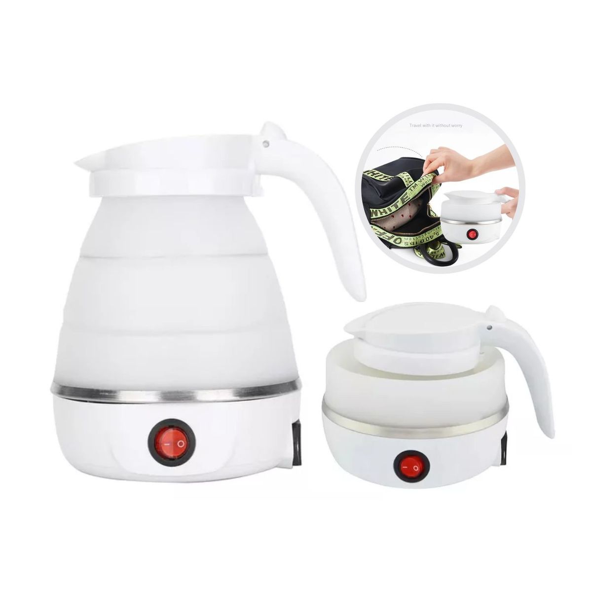 OEM - Hervidor de Agua Eléctrico Portátil - Blanco