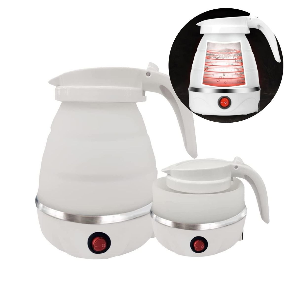 OEM - Hervidor de Agua Eléctrico Portátil - Blanco