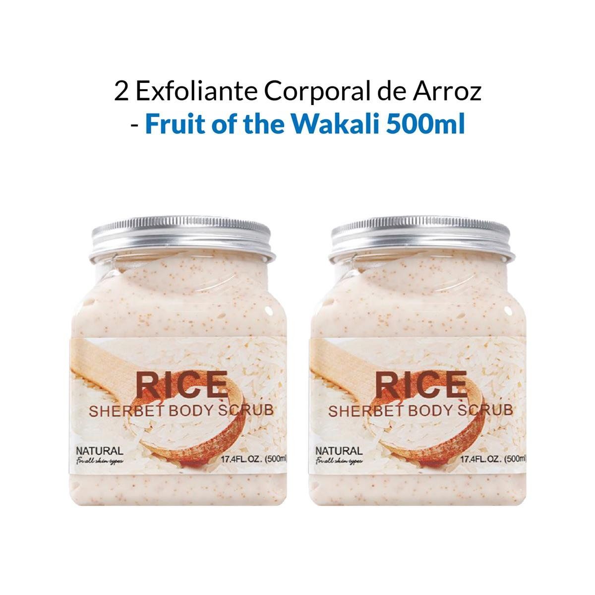 WOKALI - Exfoliante Corporal De Arroz Wokali 500ml 2 Unidades