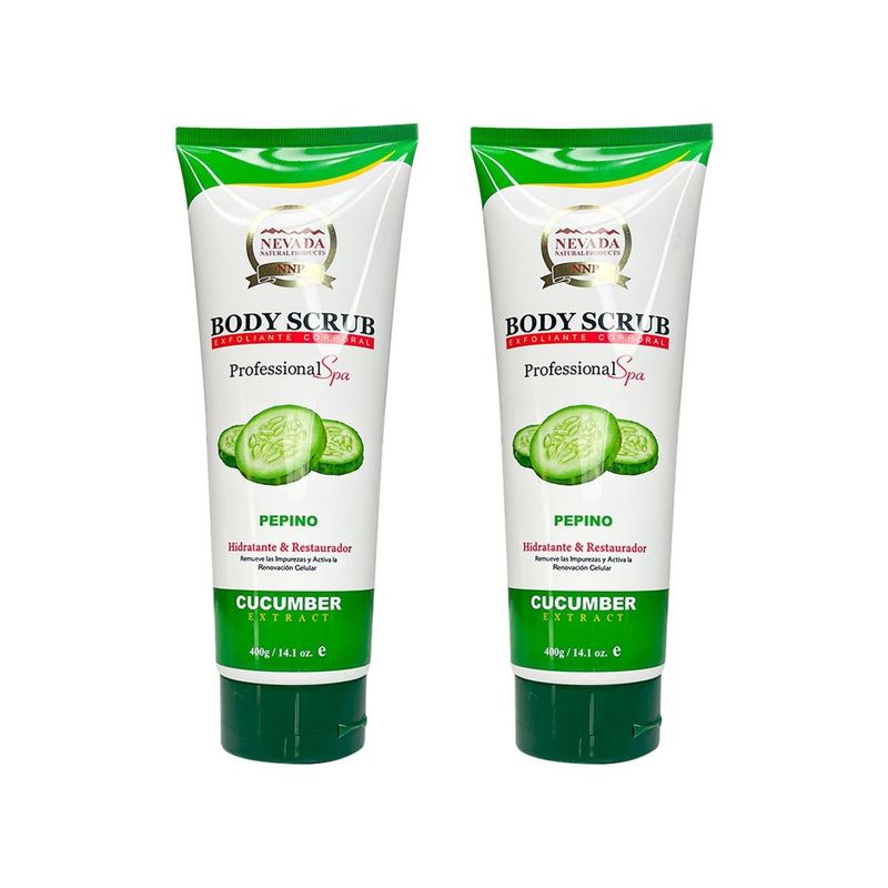 WOKALI - Exfoliante Corporal De Pepino Nevada 400Gr 2 Unidades