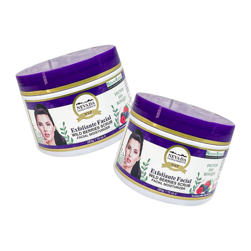 WOKALI - Exfoliante Facial Frutos Del Bosque Nevada 283Gr 2 Unidades