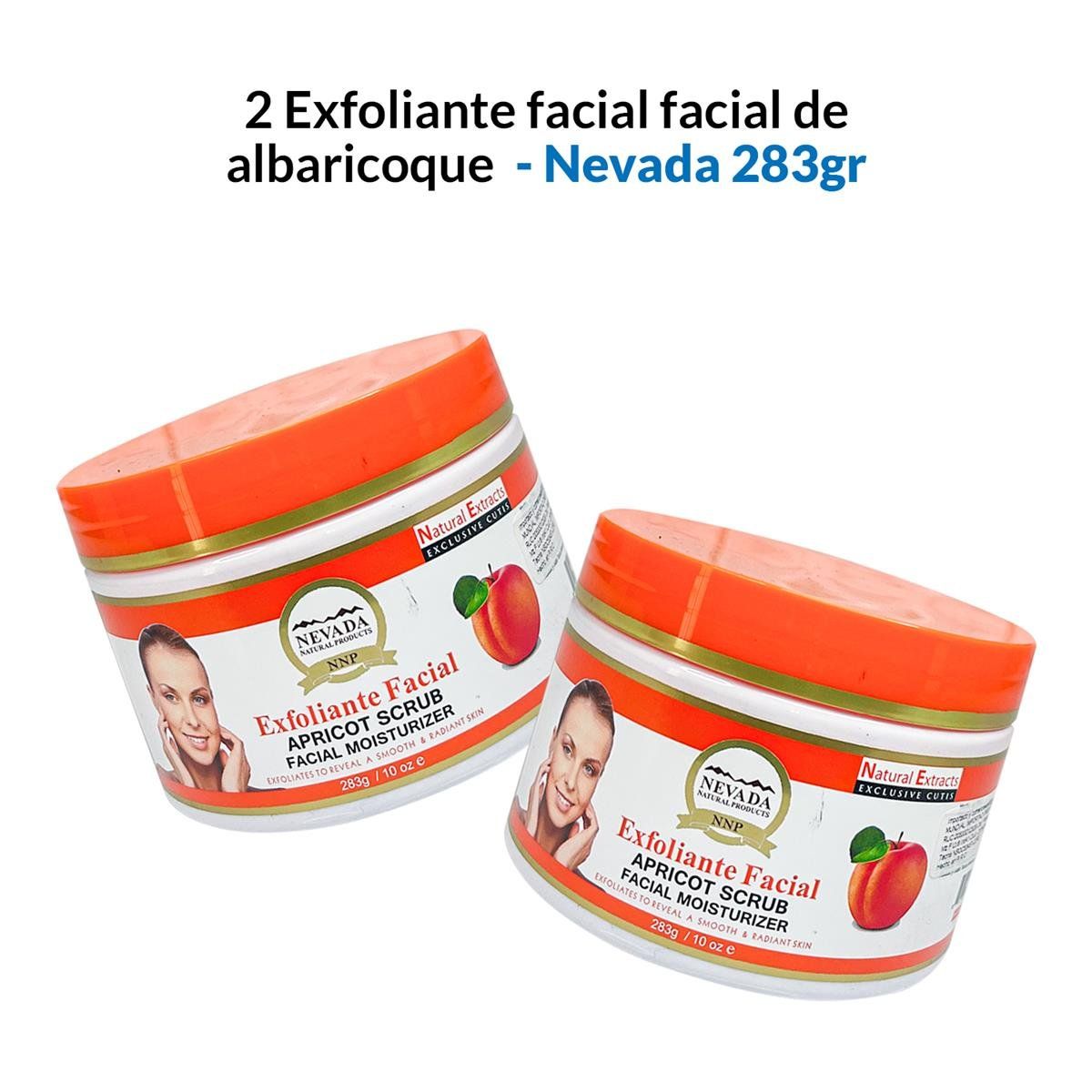 WOKALI - Exfoliante Facial De Albaricoque Nevada 283Gr 2 Unidades