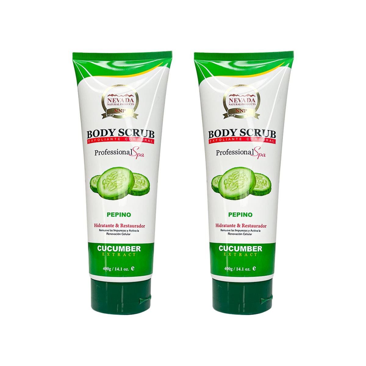 WOKALI - Exfoliante Corporal De Pepino Nevada 400Gr 2 Unidades