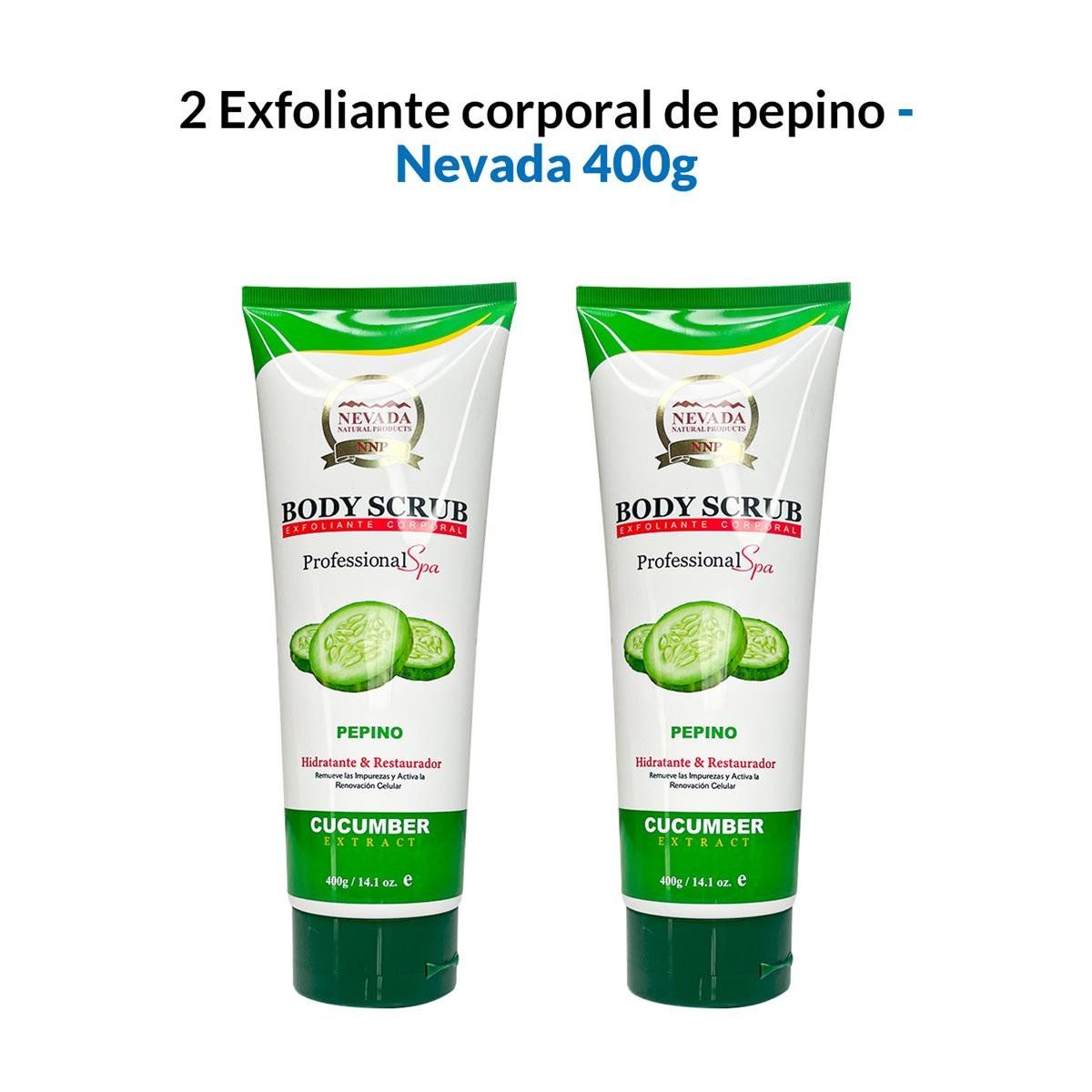 WOKALI - Exfoliante Corporal De Pepino Nevada 400Gr 2 Unidades