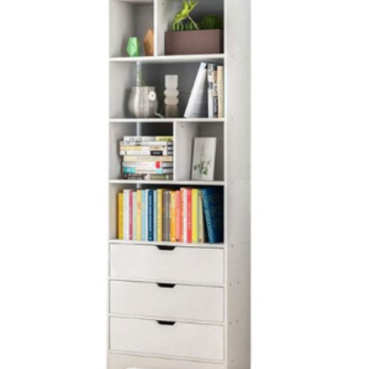 NACION MUEBLES - Librero Sagitario color Blanco NM