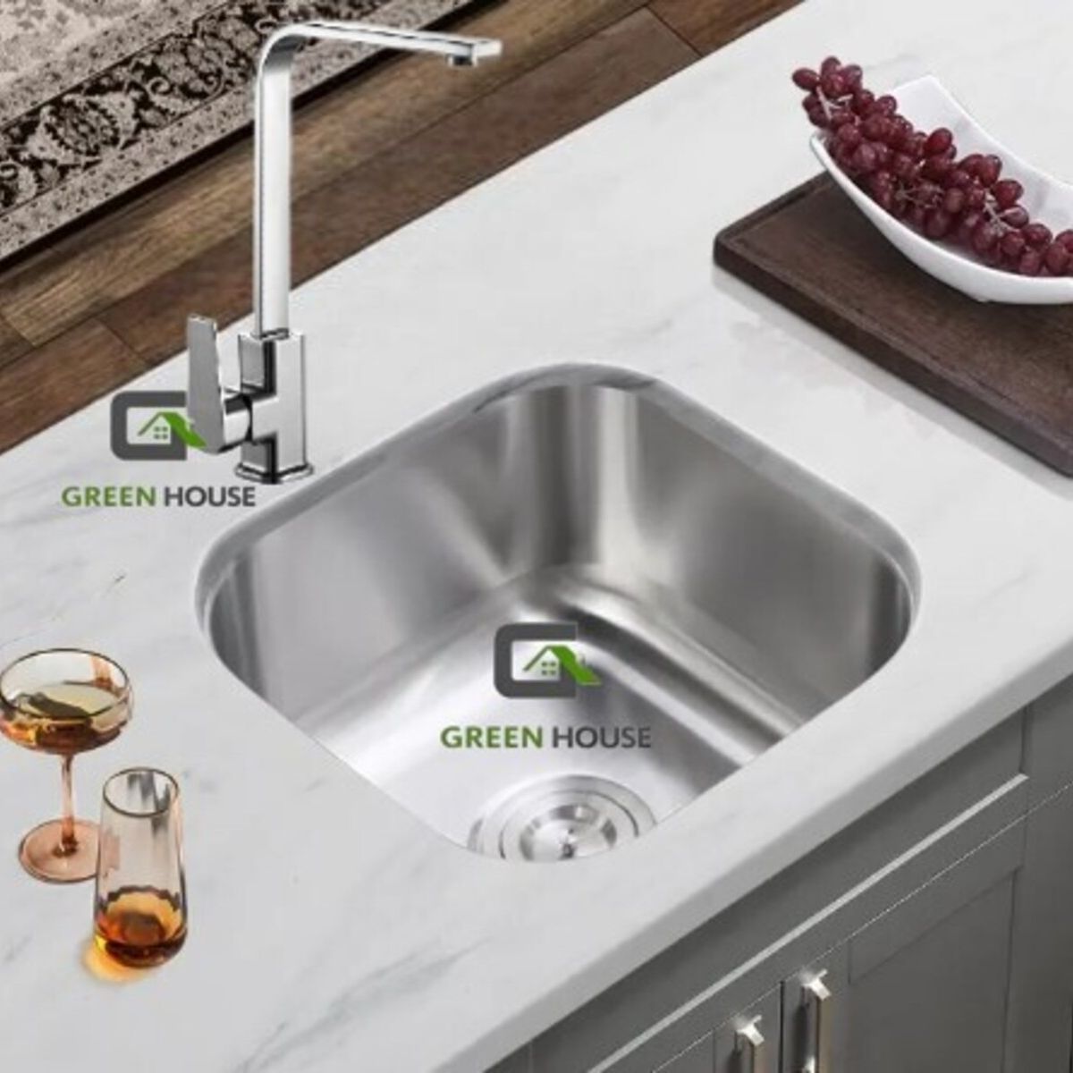 IMPORTADO MC - COMBO DE LAVADERO FREGADERO ACERO + MEZCLADORA  GIRO 360 GRADOS