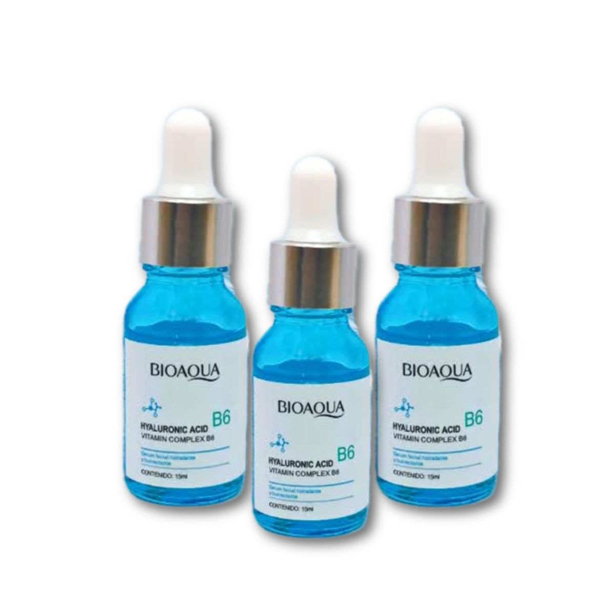 BIOAQUA - 3 Serum Complejo B6 de Ácido Hialurónico