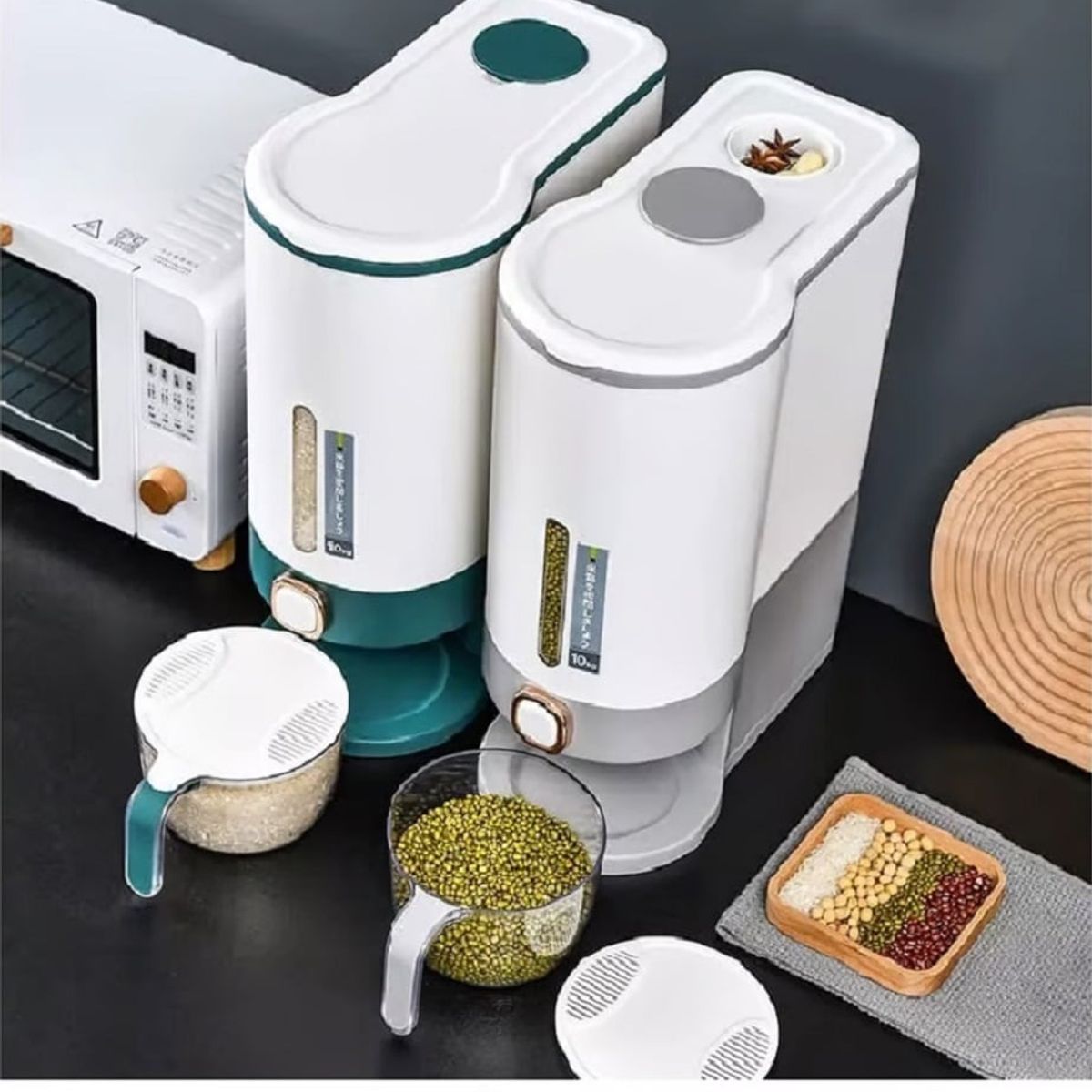 GENERICO - Dispensador de Arroz y Granos Capacidad 10 kg