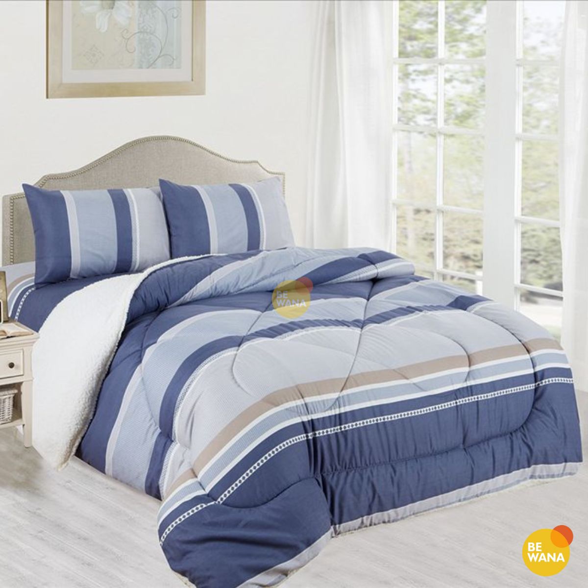 CASATEX - Edredón Tela Hipoalergénico con Carnero KING + Set de Sábanas