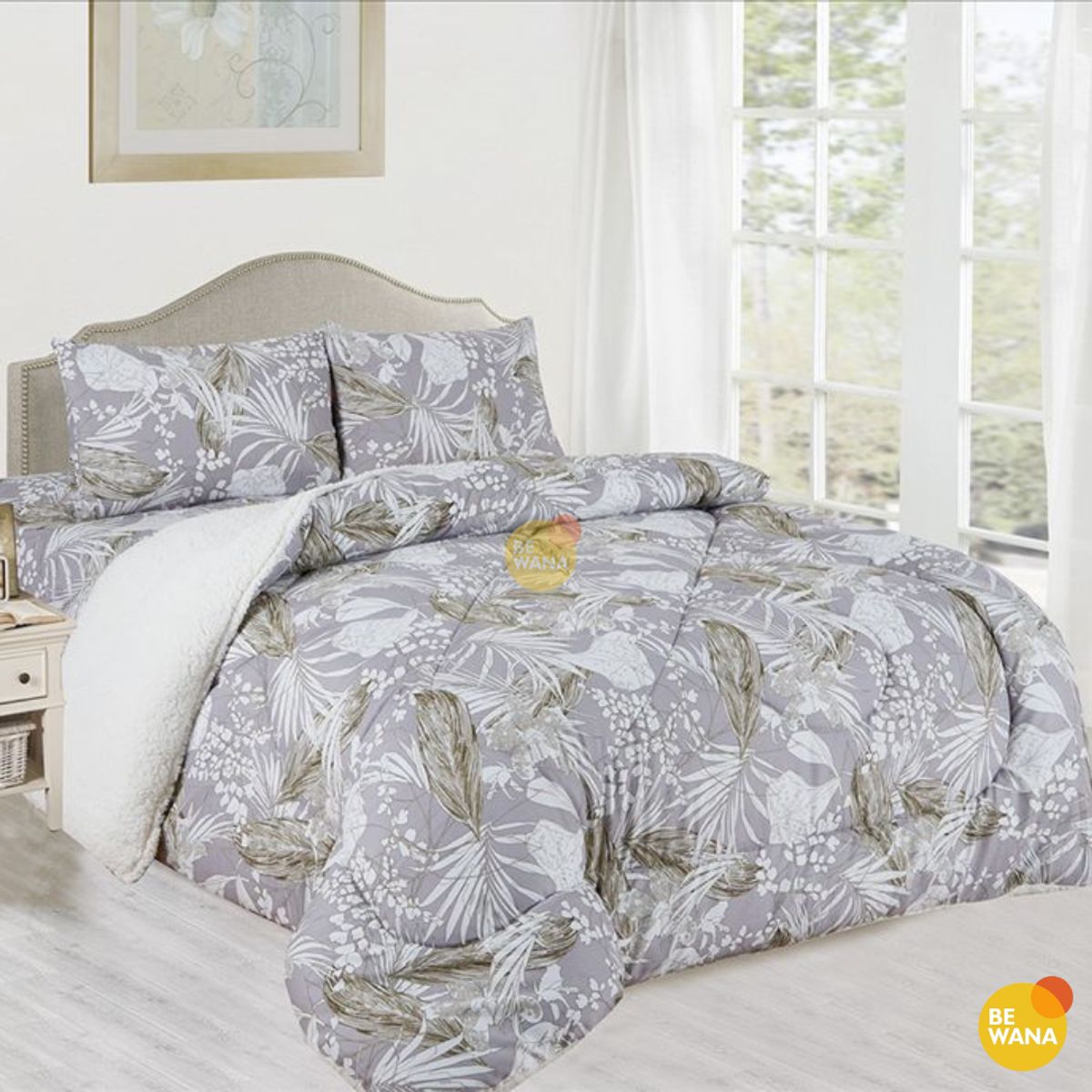 CASATEX - Edredón Tela Hipoalergénico con Carnero KING + Set de Sábanas