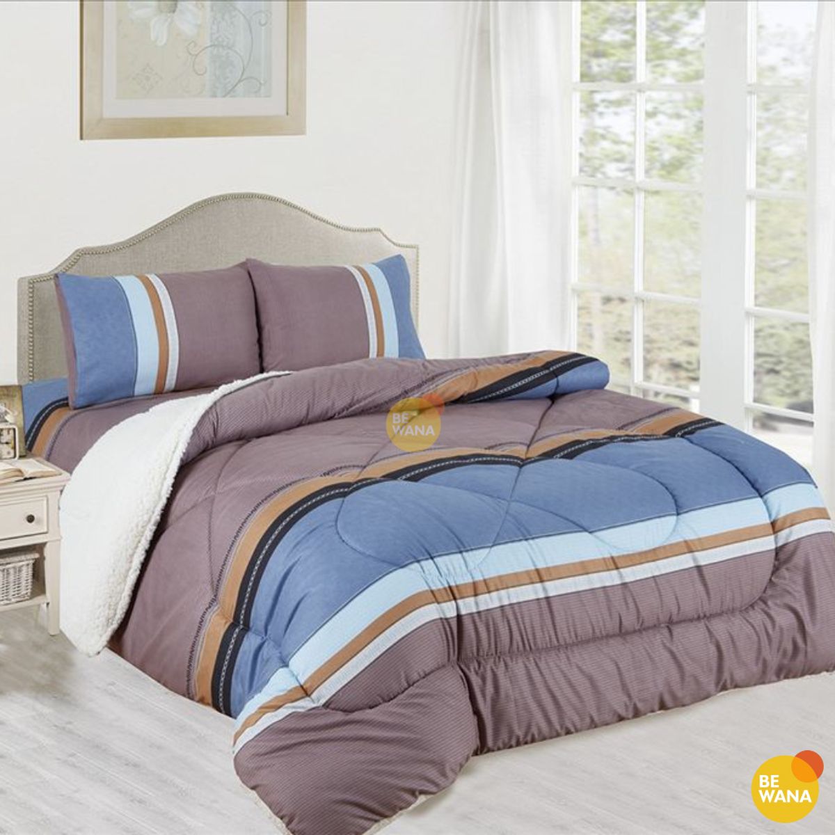 CASATEX - Edredón Tela Hipoalergénico con Carnero KING + Set de Sábanas