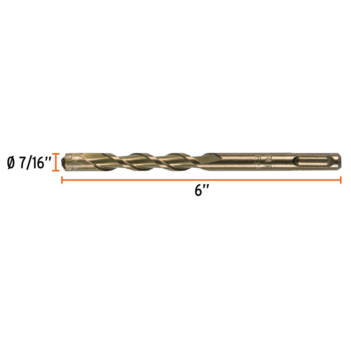 TRUPER - Broca 7/16" x 6" para Concreto Rotomartillo SDS Plus 11278 Truper