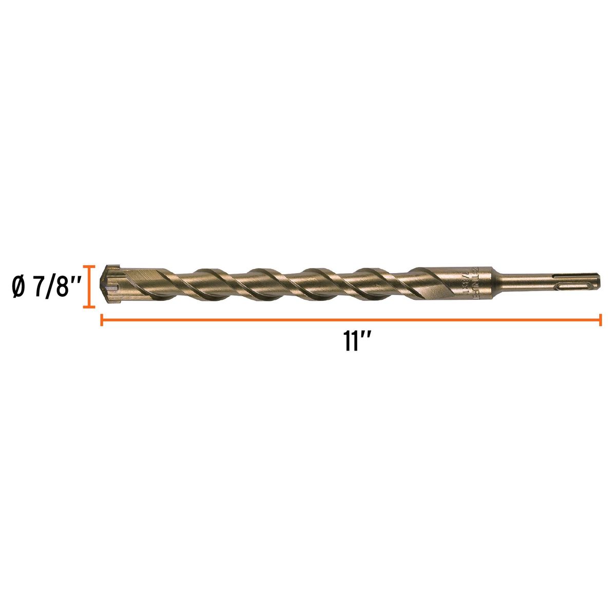 TRUPER - Broca 7/8" x 11" para Concreto Rotomartillo SDS Plus 11288 Truper