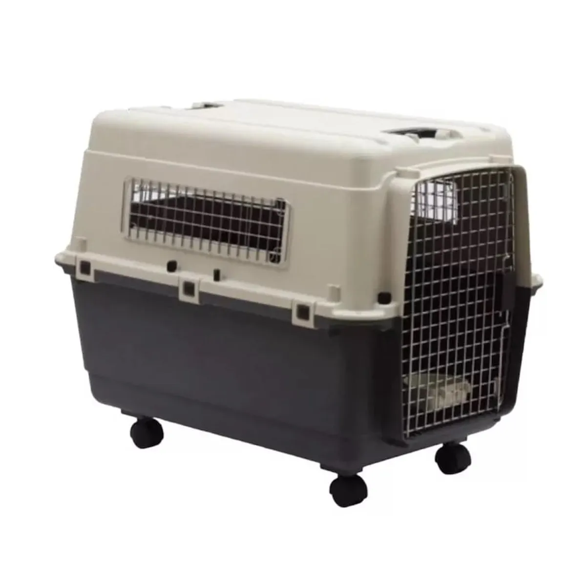 OEM - Kennel Transportador Jaula L100 Perros Grandes Fibra Llantas