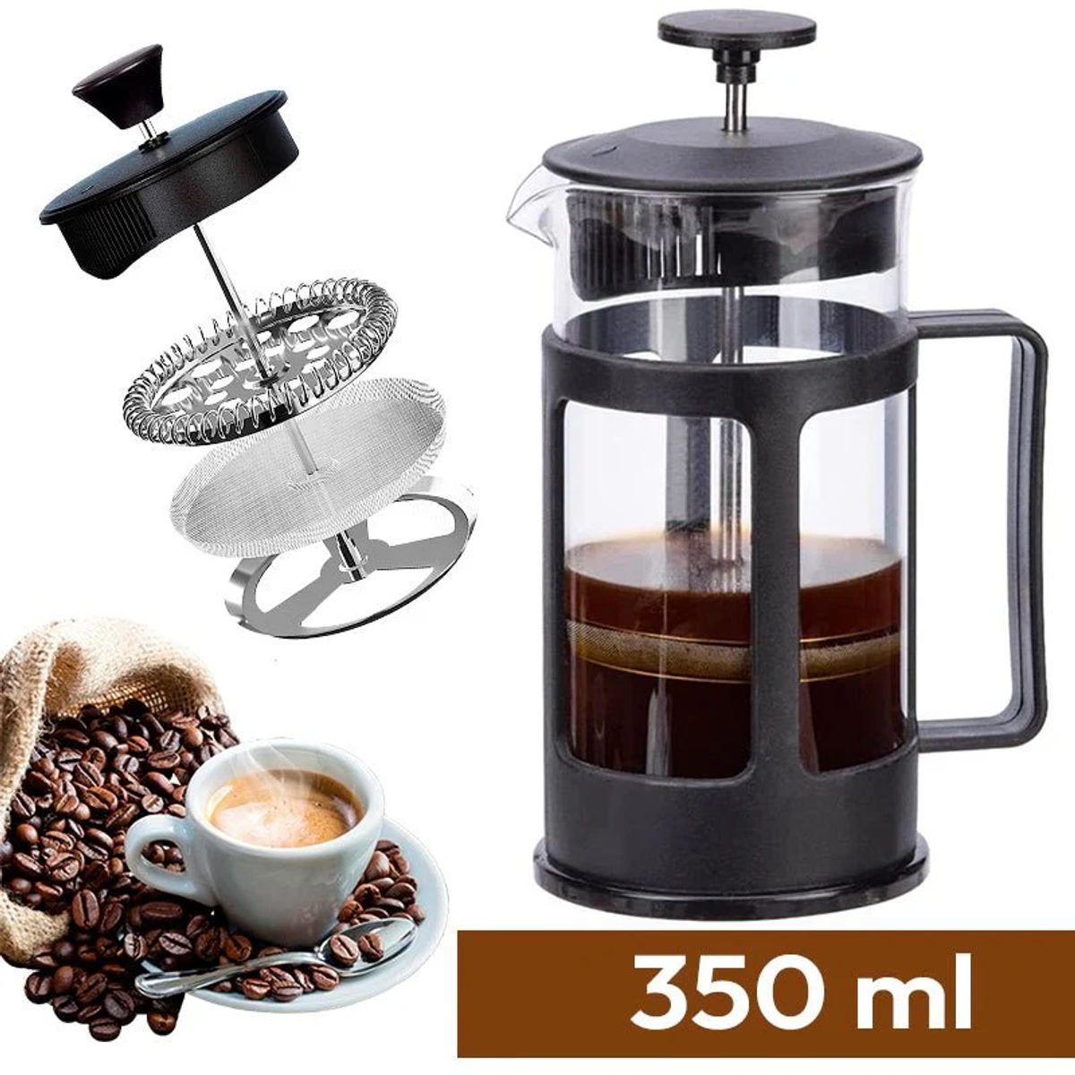 COFFEE WINGS - Cafetera Prensa francesa 350ml - Garantia
