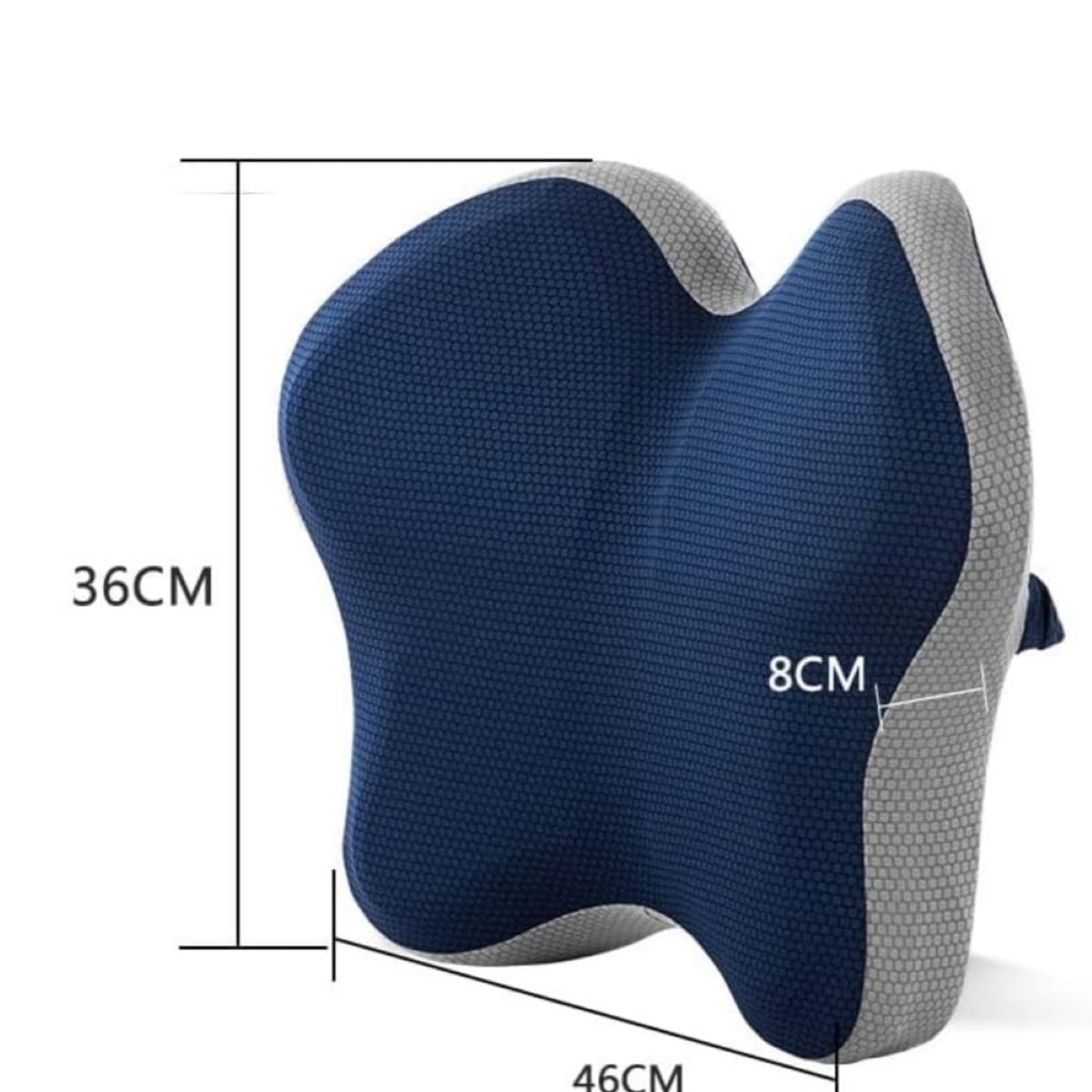 GENERICO - Respaldar Viscoelástica Con Infusión de Carbon y Gel