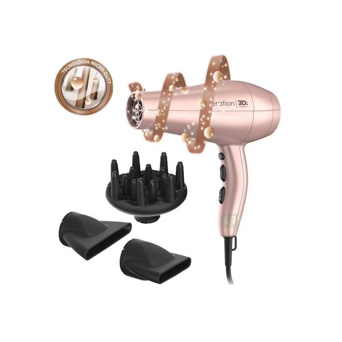 GAMA - Secadora de Cabello Gama DIVA 3D KERATION de 2300w