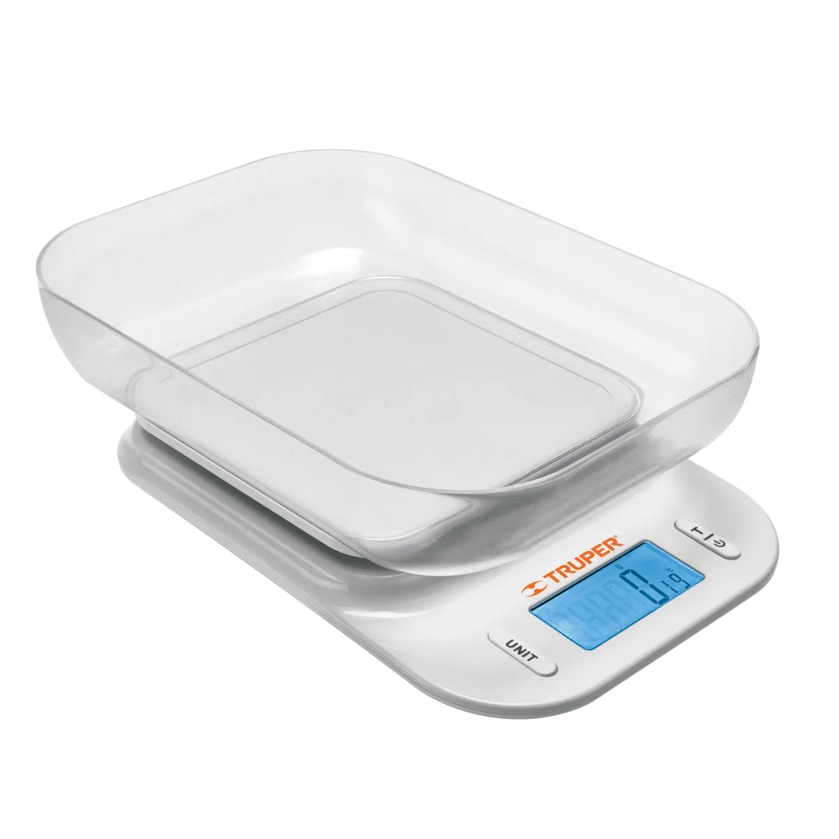 TRUPER - Balanza digital para cocina, con tazón, 5 kg, Truper